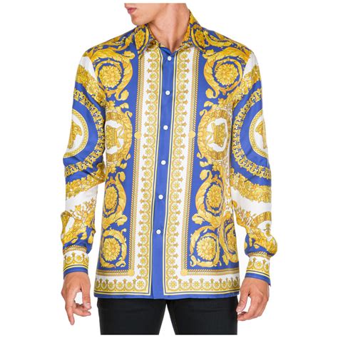 cheap long sleeve versace shirts|1st copy versace shirt men.